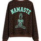 Leo Sweater "Namaste" türkis, Gr. 36-44