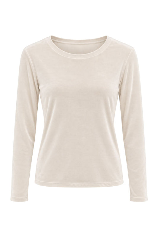 Soft Nicki Longsleeve beige, Gr. 36-42