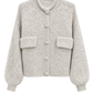 Strickjacke grau, Gr. 38-44