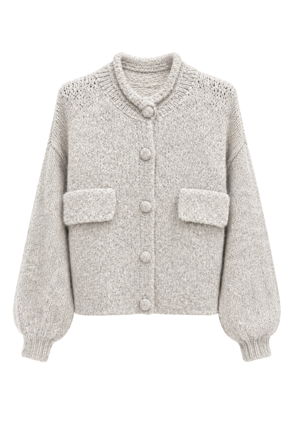 Strickjacke grau, Gr. 38-44