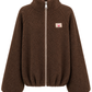 Teddy Jacke Love schokobraun, Gr. 34-42
