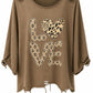 Shirt Wild Love braun, Gr. 38-44