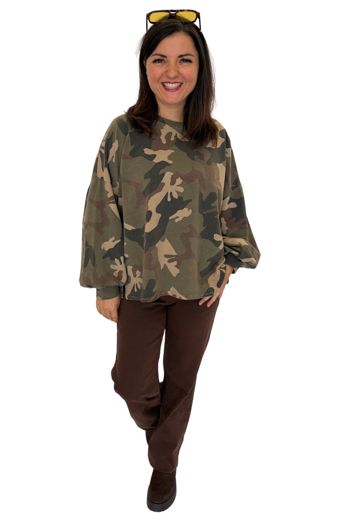 Sweatshirt "Camouflage Love", Gr. 36-42