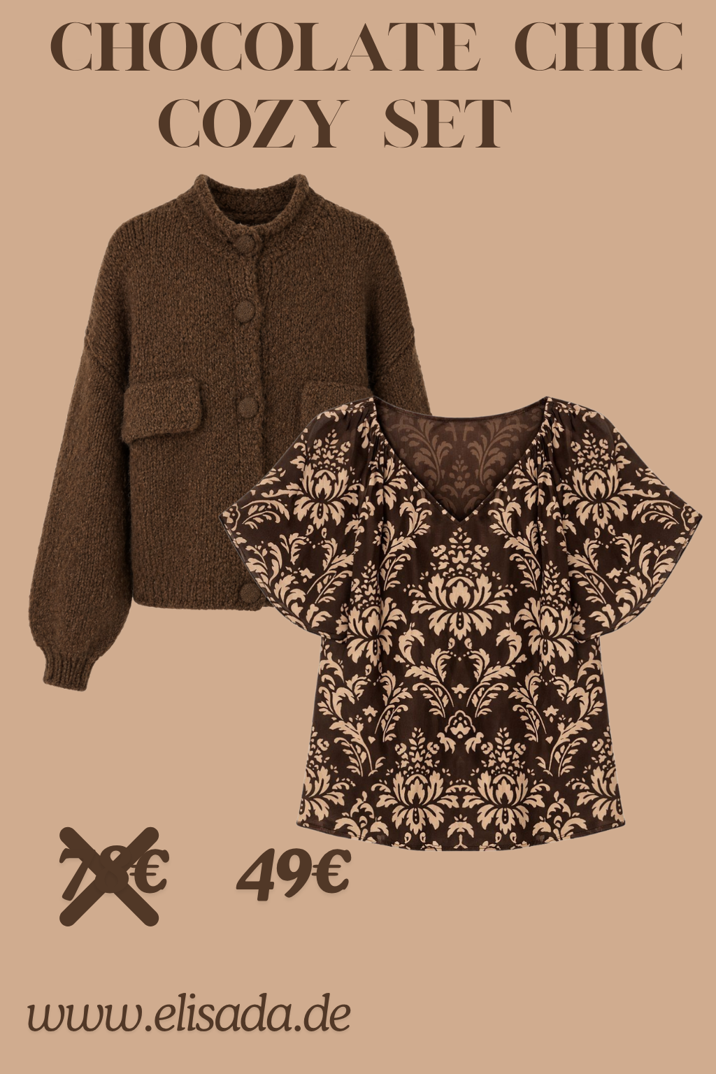 Chocolate Chic Cozy Set, Gr. 36-42