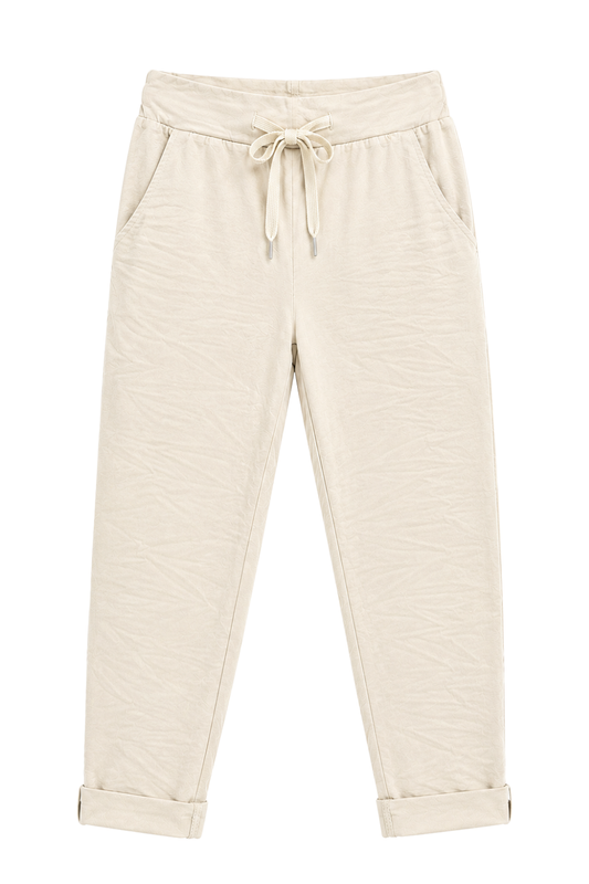 Joggpants „Comfy Days“ creme, Gr. 36-42