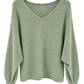 LIVIA – Oversize Feinstrick-Pullover salbei, Gr. 36-42