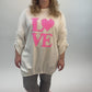 Longpullover "Love", Gr. 40-46