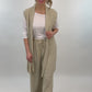 Set Oberteil, Weste und Hose, beige, Gr. 38-44