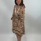 Midikleid Ethno cognac, Gr. 34-40
