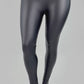Leggins Lederoptik schwarz , Gr. 34-42