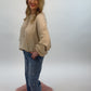 Shirt mit Kette beige, Gr. 36-42
