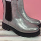 Stiefelette silber mit Glitzer, Gr. 36-41