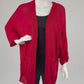 Strickcardigan kurz rot, Gr. 36-42