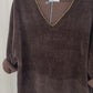 Shirt Samtcord St. Tropez schwarz, Gr. 34-40