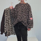 Leo Oversize Sweater „Self Love“ beige, Gr. 36-44