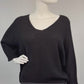Strickpullover schwarz, Gr. 36-42 kurz