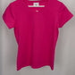 Basic T-Shirt V-Ausschnitt pink, Gr. 34-42