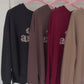 Club Amour Oversize Sweatshirt schwarz, Gr. 36-42