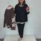 Leo Star Statement Pullover schwarz, Gr. 38-44