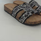 Pantolette Glam Stone schwarz, Gr. 36-40