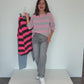 Balloon Jeans mit Glitzer grau, Gr. 34-42