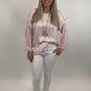 Shirt mit Kette rosa, Gr. 36-42