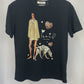 T-Shirt „Paris Amour“ mit Dalmatiner schwarz, 36-42
