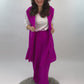 Set Oberteil, Weste und Hose, fuchsia, Gr. 38-44
