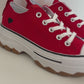 Plateau Sneaker mit Herzdetail rot, Gr. 36-41
