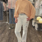 Glitzerpullover apricot, Gr. 38-44