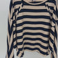 Oversize Streifenpullover „Navy Cream“, Gr. 36-42
