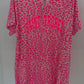 T-Shirt Kleid Leo neonpink "Saint Tropez", Gr. 36-42