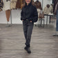 Kuschliger Kapuzen Pullover schwarz, Gr. 36-42