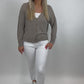 Cardigan taupe,  Gr. 36-42