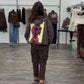 ICONIC DOG – Oversized Balloon Hoodie Jacke braun, Gr. 36-42
