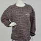 Oversized Leopard Print Sweatshirt "NAMASTE" Gr. 38-44