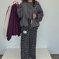 Hoodie-Jacke aubergine , Gr. 36-42