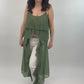 Chiffon Oberteil lang oliv, Gr. 34-38