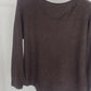 Basic Feinstrickpullover schokobraun V-Ausschnitt, Gr. 36-42