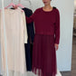 2-in-1 Plissee-Kleid "Amélie" mit Pullover schwarz, Gr. 36-42