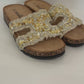 Pantolette Glam Stone beige, Gr. 36-41