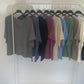 Basic Pullover "Lena" V-Ausschnitt  altrosa, Gr. 36-42
