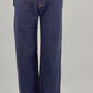 Straight Leg Jeans Glitzer blau, Gr. 36-46