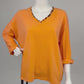 V-Neck Shirt Leo orange, Gr. 36-42
