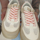 Sneaker in Mesh-Optik beige/orange, Gr. 36-41