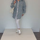 Jeansbluse mit Perlendetails, Gr. 34-40