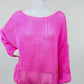 Oversize Pullover neonpink Gr. 38-44