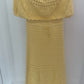 Häkelkleid sonnengelb, Gr. 34-38