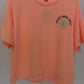 Kurzarm Sweatshirt "Good vibes only" apricot, Gr. 36-44