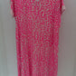 T-Shirt Kleid Leo neonpink, Gr. 38-44